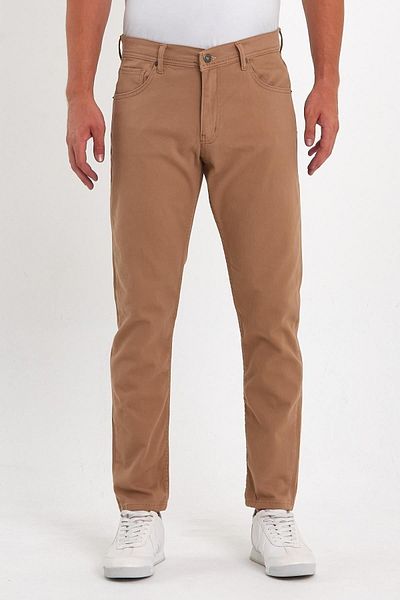 DAMGA JEANS Ανδρικό κλασικό παντελόνι Camel 5 Pocket - Σχολική και καθημερινή χρήση