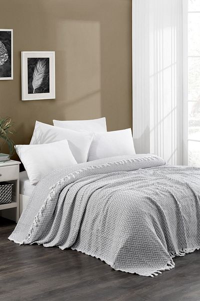 Casnack Grey Double Pike - Sayina Model, 1600gr, 200x230cm