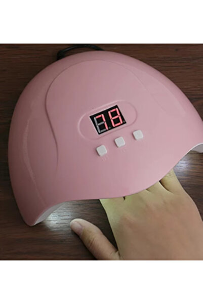 newnet Pembe !8 Ledli Zaman Ayarlı UV Lamba Tırnak Oje Kurutucu- Tırnak Jeli ...