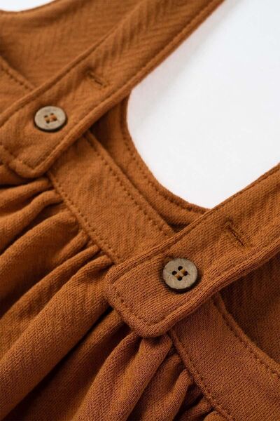 Little Gusto Gilet Dress Baby Tile Organic Cotton