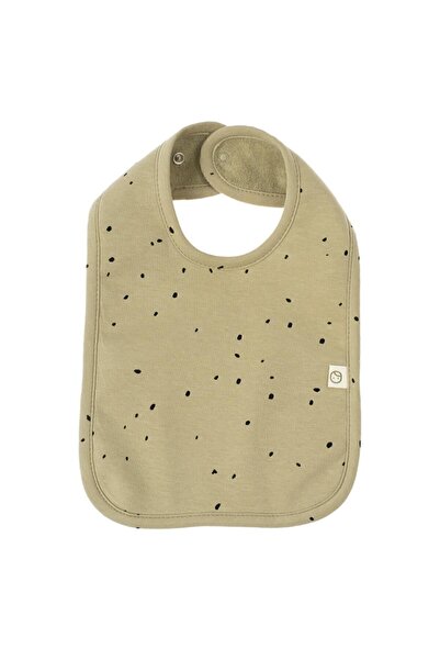 Little Gusto مريلة مقاومة للسوائل من القطن العضوي كوزموس كاكي