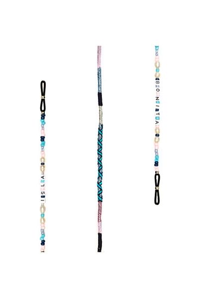 Happy-Nes La Isla Bonita Pearl Detailed Glasses Strap