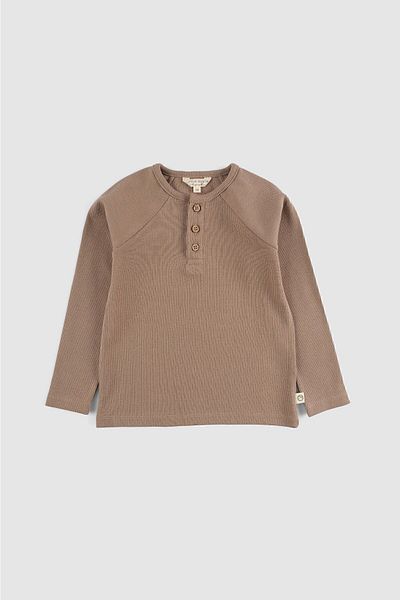 Little Gusto Children's Camisole Sweatshirt Brown Organic Cotton