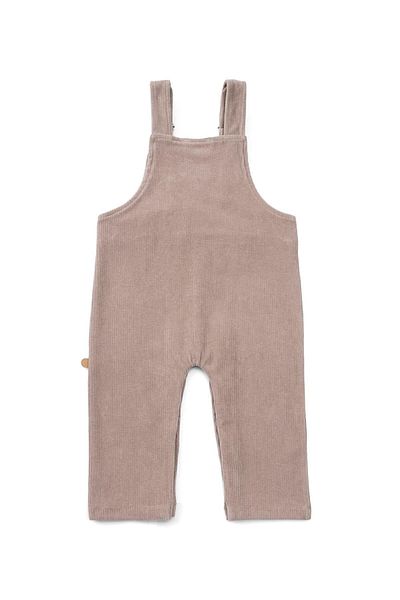 Little Gusto Velvet Salopet Brown