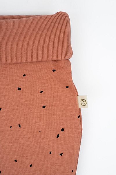 Little Gusto High Waist Trousers Baby Cosmos Pink Organic Cotton