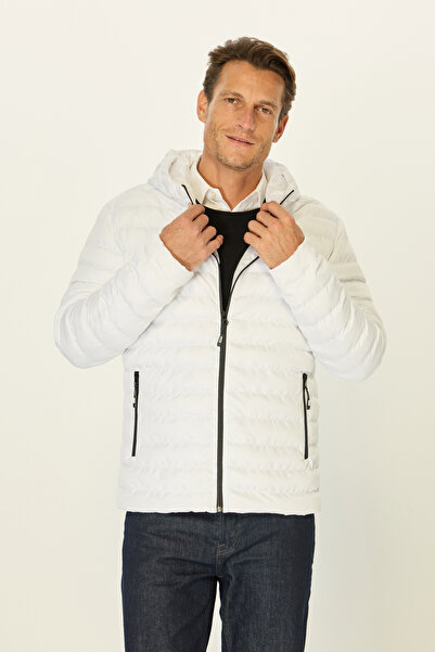 Goccix Чоловіче вітрозахисне пальто з капюшоном на підкладці та сумкою для перенесення