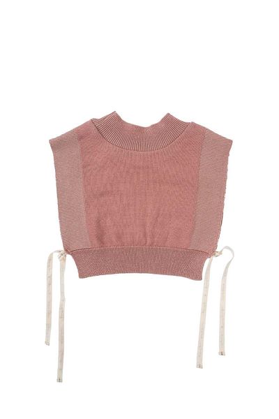 Little Gusto Knitted Sweater Pink Organic Cotton
