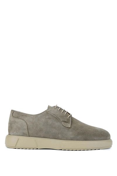 Tamer Tanca Beige Suede Men's Casual Genuine Leather Shoes