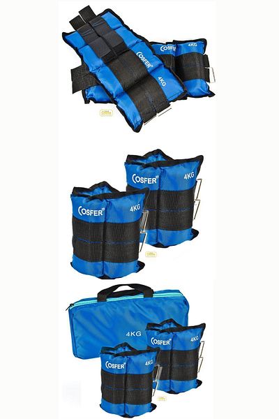 welcomein Cosfer Hand and Foot Weight with Carrying Bag Fitness Cardio Conditioning Physical Therapy