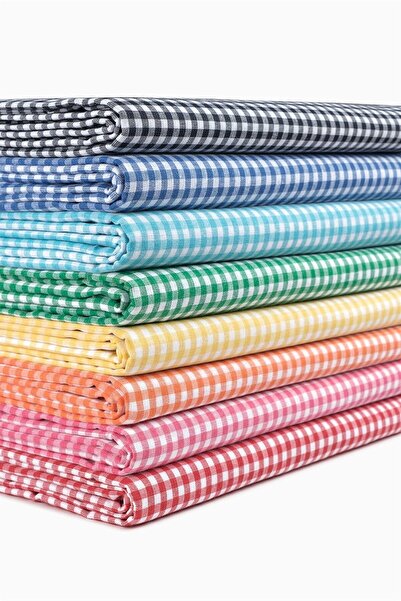 Denizli Concept Red Cotton Tablecloth - 170x220 Cm, Daily and Special Use, Gingham