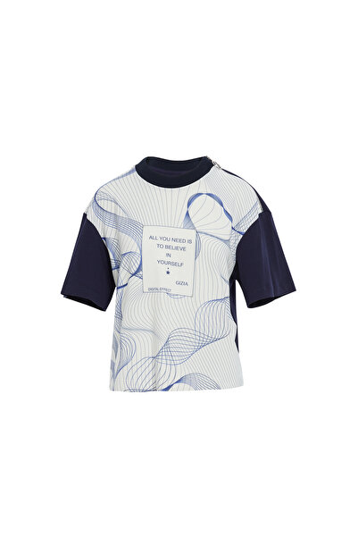 GIZIA SPORT Grafik Desenli Kısa Kollu Tişört
