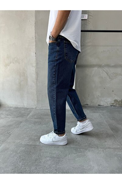 DİFRANSEL Erkek Orta Mavi Boyfriend Pantolon