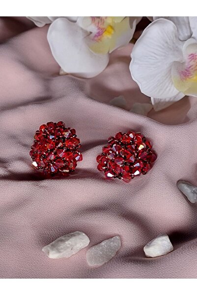 Yonga Moda حلق الحناء للخطوبة - كرة مزينة بالخرز الكريستالي