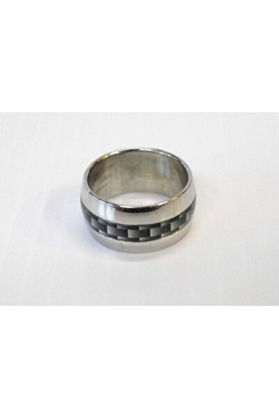 G Sport POLO Stainless Steel Carbon Detail Men's Ring