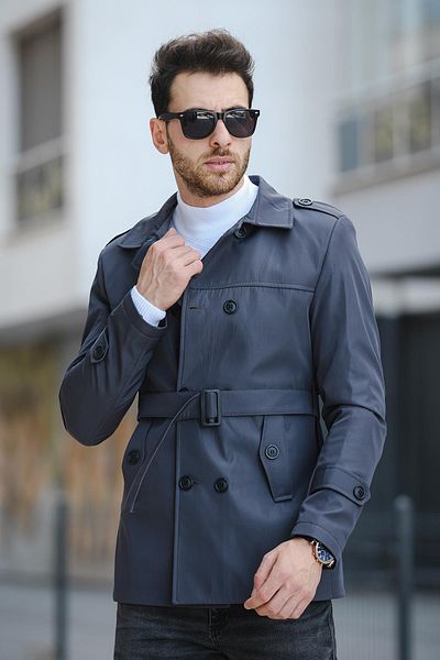 Oksit Lusaka Water Repellent - Slim Fit Trench Coat με λεπτομέρεια ζώνης