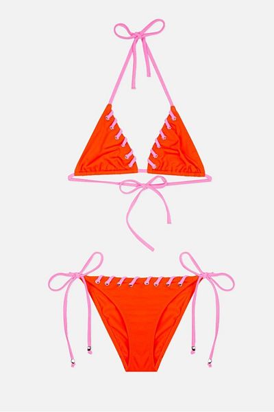 AYYILDIZ 4911 Set bikini pentru fete triunghi portocaliu
