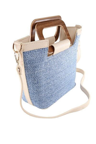 HFKY Hasır Kulplu El Çantası. Hasır Omuz Çantası. Postacı Çantası.HFKY284