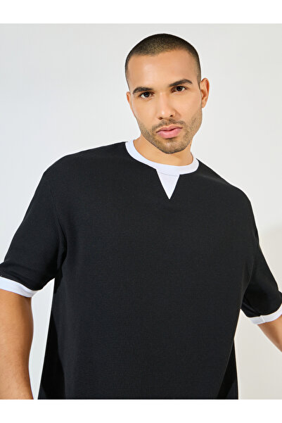 Styli Premium Waffle Knit Oversized T-Shirt