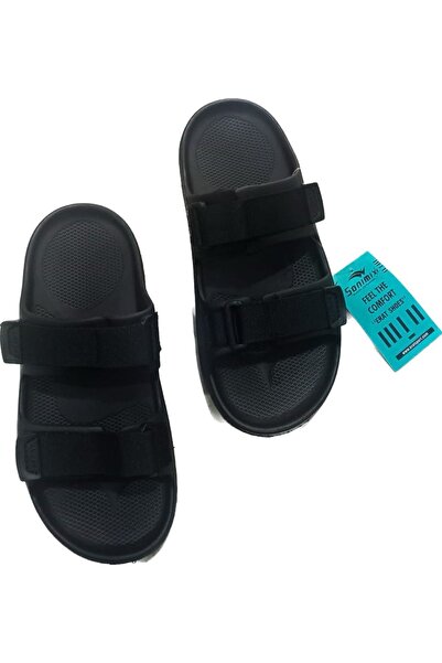 Sonimix unisex cırtlı plaj havuz günlük eva hafif taban soft terlik