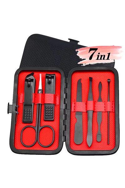 gaman 7 Piece Professional Manicure and Pedicure Nail Set - Multifunctional No:4
