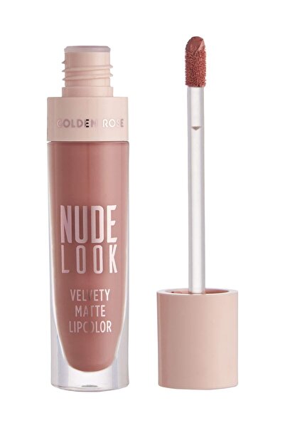 Golden Rose Nude Look Velvety Matte Lipcolor 02 Peachy Nude Jojoba ve Avokado Yağlı Likit Mat Ruj 4,5 ml