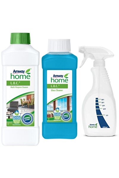 Amway Loc Cam Temizleyici ve Loc Çok Amaçlı Temizleyici + Püskürtme Tabancası