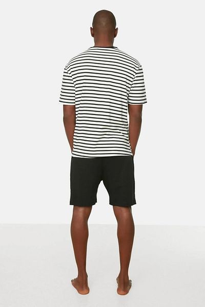 Trendyol Collection Черен стандартен комплект плетени летни шорти THMSS21PT0691
