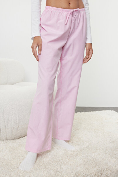 Trendyol Collection Sada pyžama s bílou stuhou s jelením potiskem – detail mašle, Thmaw25Pt00130