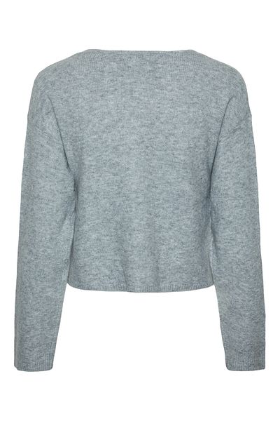 PIECES Dámský barevný pulovr z yarnitu - Dlouhý rukáv, Snadno se chodí, detail s otevřenými zády, úzký střih