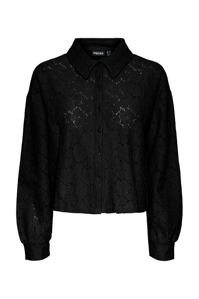 PIECES PCJANESSA LS TOP - SPITZENSHIRT MIT LANGEN ÄRMELN (REF 17141862 )