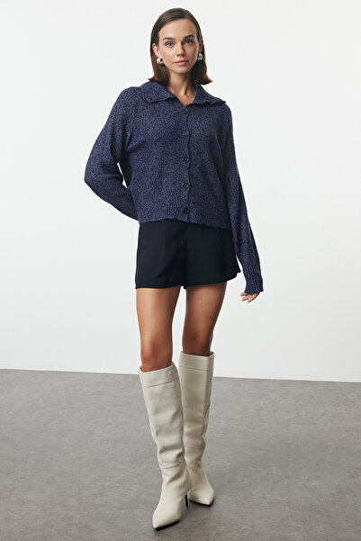 Trendyol Collection Navy Blue Gradient Soft Knitwear Cardigan - TWOAW25HI00201