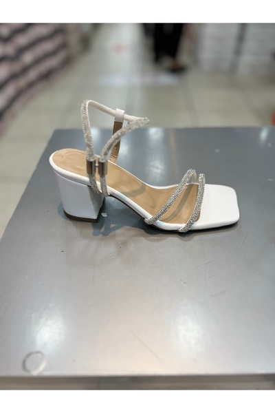 Hacıoğlu Ayakkabı Serrace Короткий каблук Елегантні жіночі відкриті туфлі