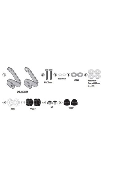 Givi GIVID1190KITHONDAPCX125(21-23)RÜZGARSİPERLİKBAĞLANTISI