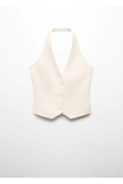 MANGO Woman Düğmeli takım yelek