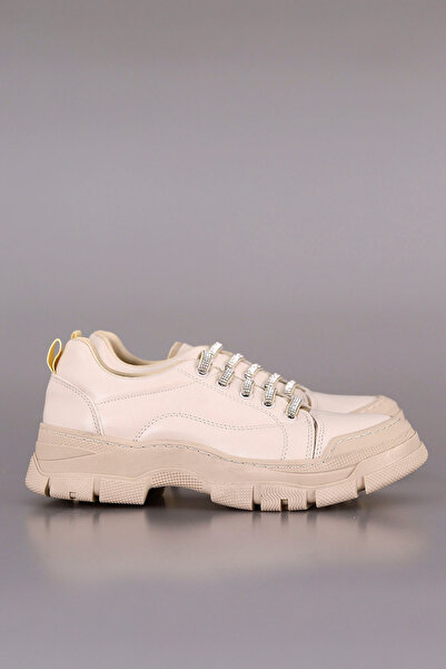 Mamito Ayakkabı Dzy 011 - Stone Detailed Lace up Sneakers