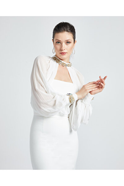 SERPİL Serpil Kadın Ekru Elbise 36159