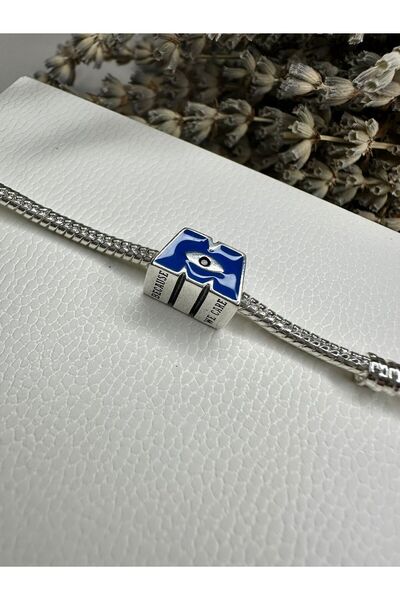ni aksesuar Pixar Cute Sterling Silver S925 Stamped Monsters - M Logo Charm