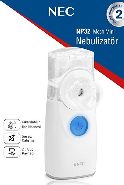 Nec Taşınabilir Mini Mesh Nebulizatör Sessiz Hafif Hava Makinesi