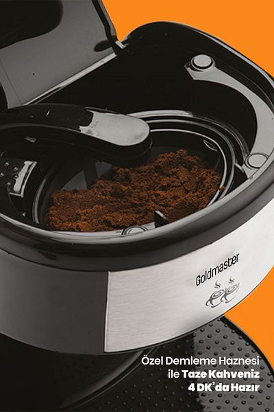 GOLDMASTER Colombia Washable Filtered Double Cup Filter Coffee Machine
