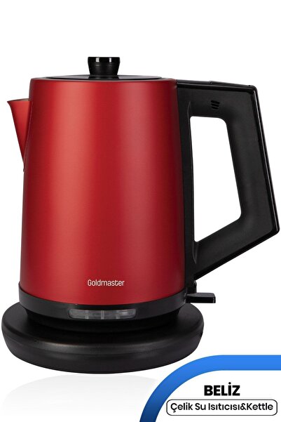GOLDMASTER Beliz 2200 Watt Paslanmaz Çelik 2 Litre Kettle Su Isıtıcısı Mat Kı...