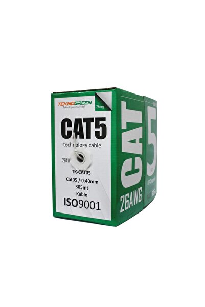 TEKNOGREEN Tk-cat05 26awg 0.40mm 305mt Cat5 Kablo