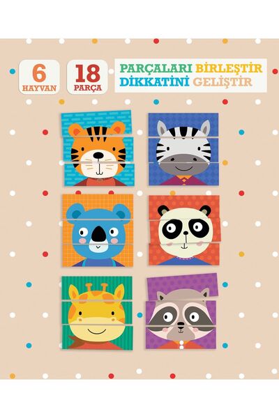 BLOPS Magnet Puzzle 2 Yaş Dikkat Geliştiren Zeka Oyunu /hayvanlar