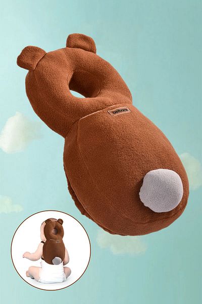Beibons Baby Angel Wing - First Step Safety Pillow - Anti-Fall Neck Cushion Bear