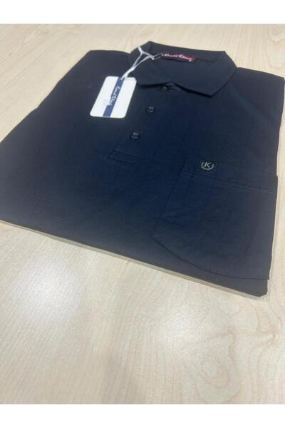 KEMAL EKİNCİ Classic Quality Men's Tee with Jacquard Collar and Pocket