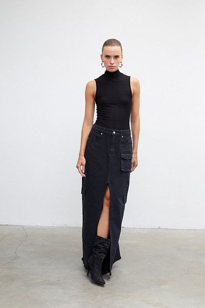 VATKALI Basic-Top mit hohem Halsausschnitt