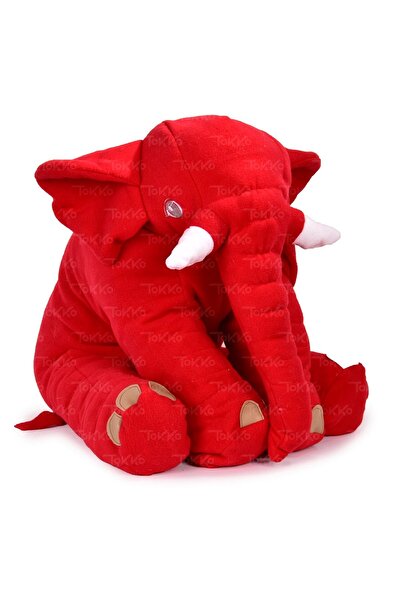 TOKKO Xl Dev Boy 60 cm Fil Uyku Arkadaşım  Uyku Fili Peluş Yumuşak Fil  Oturm...
