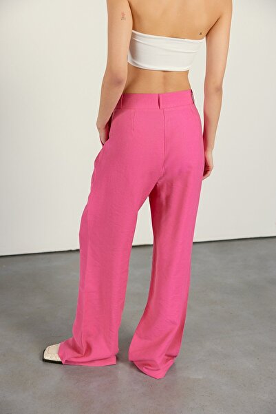 VATKALI Dart Detailed Trousers Pink