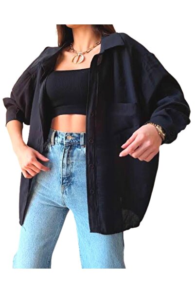 DmEgo Υπερμεγέθη πουκάμισο εκτός ώμου