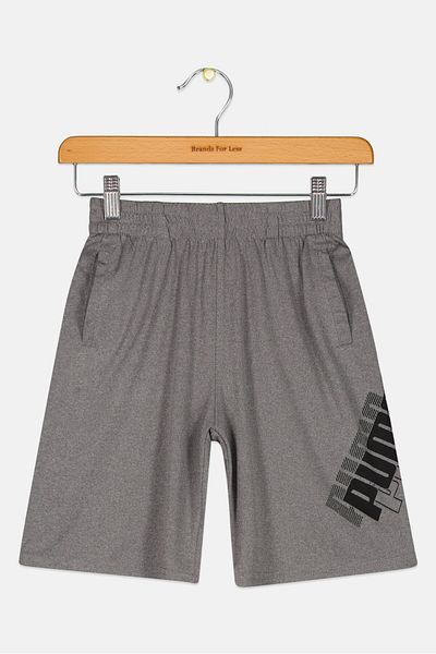 Puma شورت تدريب رياضي مناسب للأولاد من Kids Boys، لون فحمي