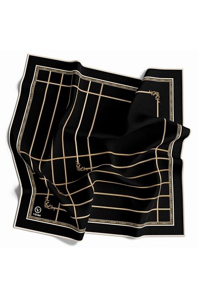 VİOLLA Γυναικείο κασκόλ Twill Μαύρο